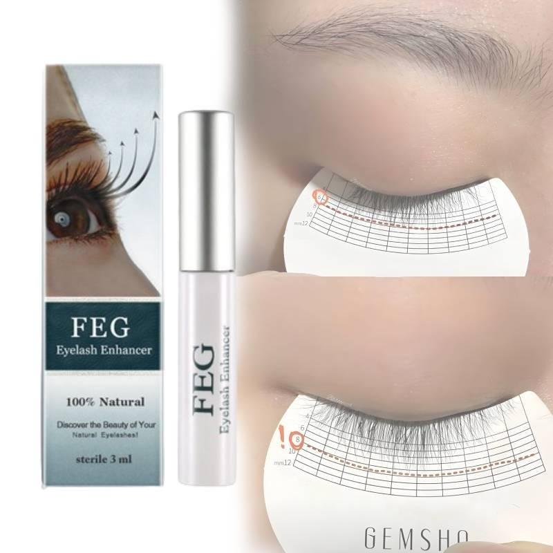 Feg Eyelash And Eyebrow Growth Serum For Lengthening And Thickening With Elegant Silver Packaging