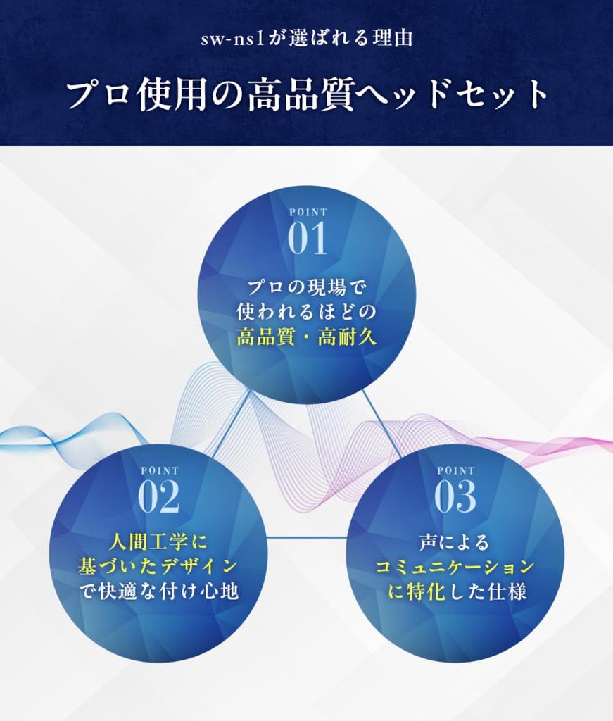 SOUNDWARRIOR Nackenbügel-Headset, Nackenmikrofon, kabelgebunden, binaurale Ohrhörer, hergestellt in Japan, mit Adapter USB-C SW-NS1-USB