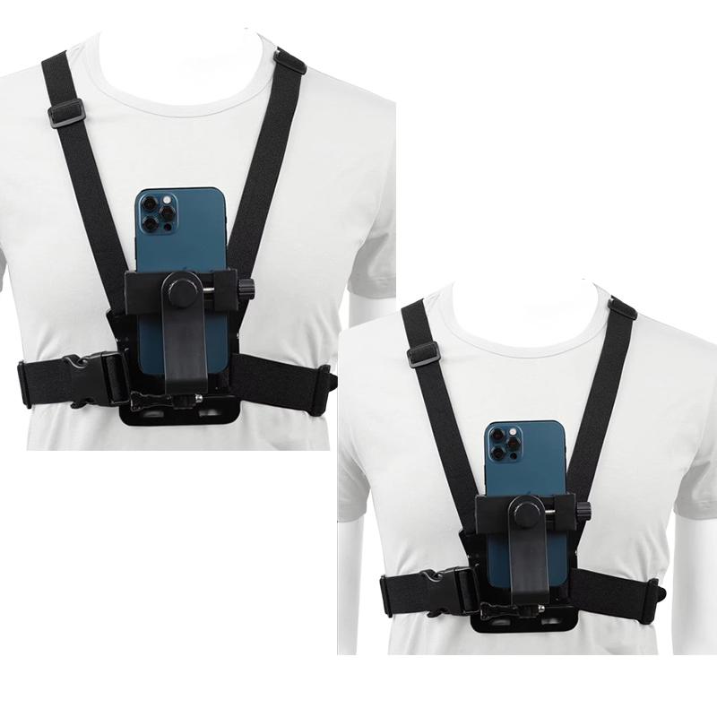 Smartphone Chest Mount Universal Holder Compatible with iPhone and Samsung Phone Mount for Filming or Photos