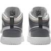 Jordan Sky Jordan 1 Кожаные Высокие Детские Скейтбордические Кроссовки Серый Белый Дети Возраст 3 7 Лет BQ7197-011
