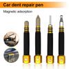 Инструменты для ремонта вмятин на автомобиле, набор из 4 шт., бескрасочный маркер для выдавливания, магнитная противоскользящая ручка, инструмент для ремонта вмятин, съемный наконечник, инструмент без царапин