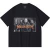Хлопковая футболка плотностью 230 г/м² 100% Хлопок Heavy Metal Футболка с принтом рок-группы Популярная музыка Унисекс Тяжелая хлопковая футболка