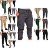 Comfortable Mens Urban Fashion Slim Fit Cargo Jogger Pants In Solid Colors For Casual Occasions