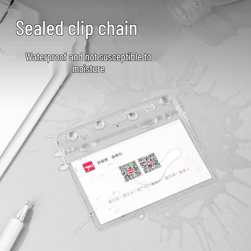 Deli Soft PP Horizontal ID Card Holders
