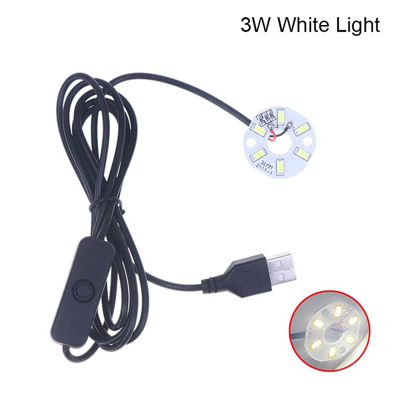 1 шт. USB-штекер DC5V Источник света LED Светодиодные бусины SMD 5730/2835 Кольцевой чип С черным кабелем 1,5 м с переключателем 3/5/10 Вт Белый свет