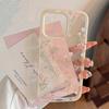 Sweet Pink Tulip IPhone 15 Apple 16 Promax Mobile Phone Case Suitable for 14 Small Fresh Flowers 13 Transparent 11