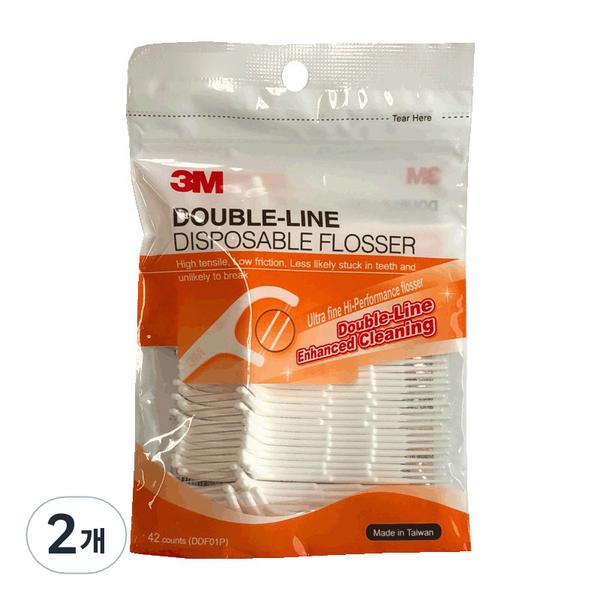 Зубная нить 3M Double Line, 2 шт., 42 шт.