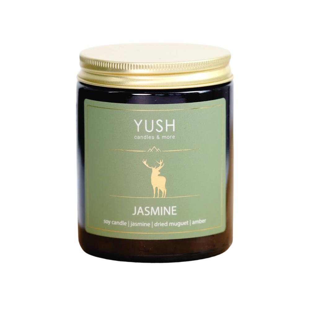 Jasmine - sojowa świeca zapachowa jaśminowa - yush - 180ml