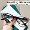 Retro Small Cat  Eye Frame Reading Glasses Diamond Decoration Blue Light Blocking Presbyopia Glasses Diopters 0 To +4.0