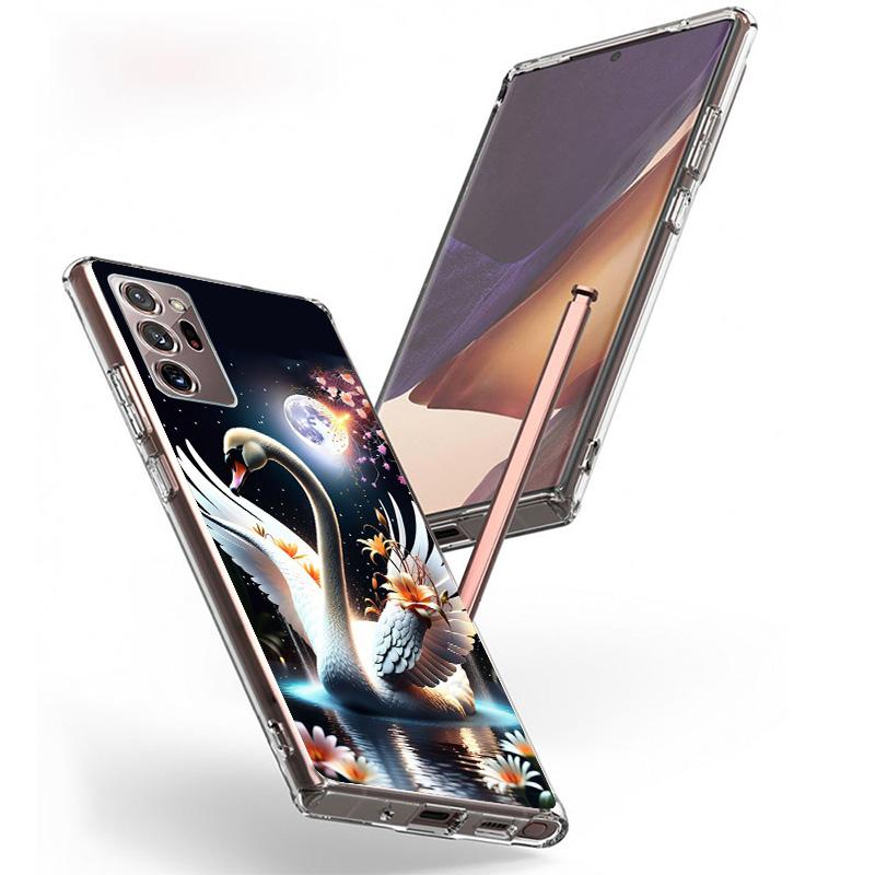 Чехол для телефона Белый Лебедь Грация Искусство для Samsung Galaxy S26 S25 Edge S24 S23 FE S22 Ultra S21 Plus S20 + Fundas Cover Coque Galaxy S2
