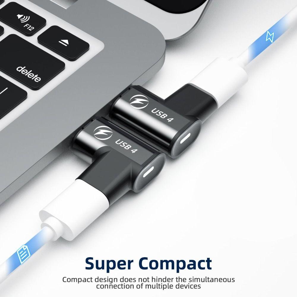 Конвертер Type-C 40 Гбит/с, адаптер USB4 мощностью 240 Вт, высококачественный магнитный адаптер USB-C для мобильного телефона.