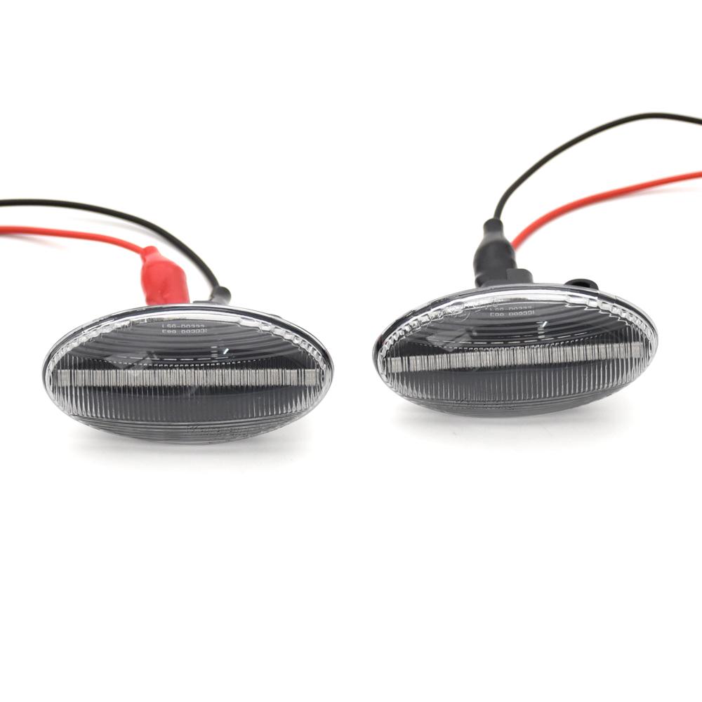 2x LED Dynamic Turn Signal Side Marker Light For Peugeot 1007 107 108 206 301 307 407 4007 607 Partner Expert TravellerTurn Signal 2
