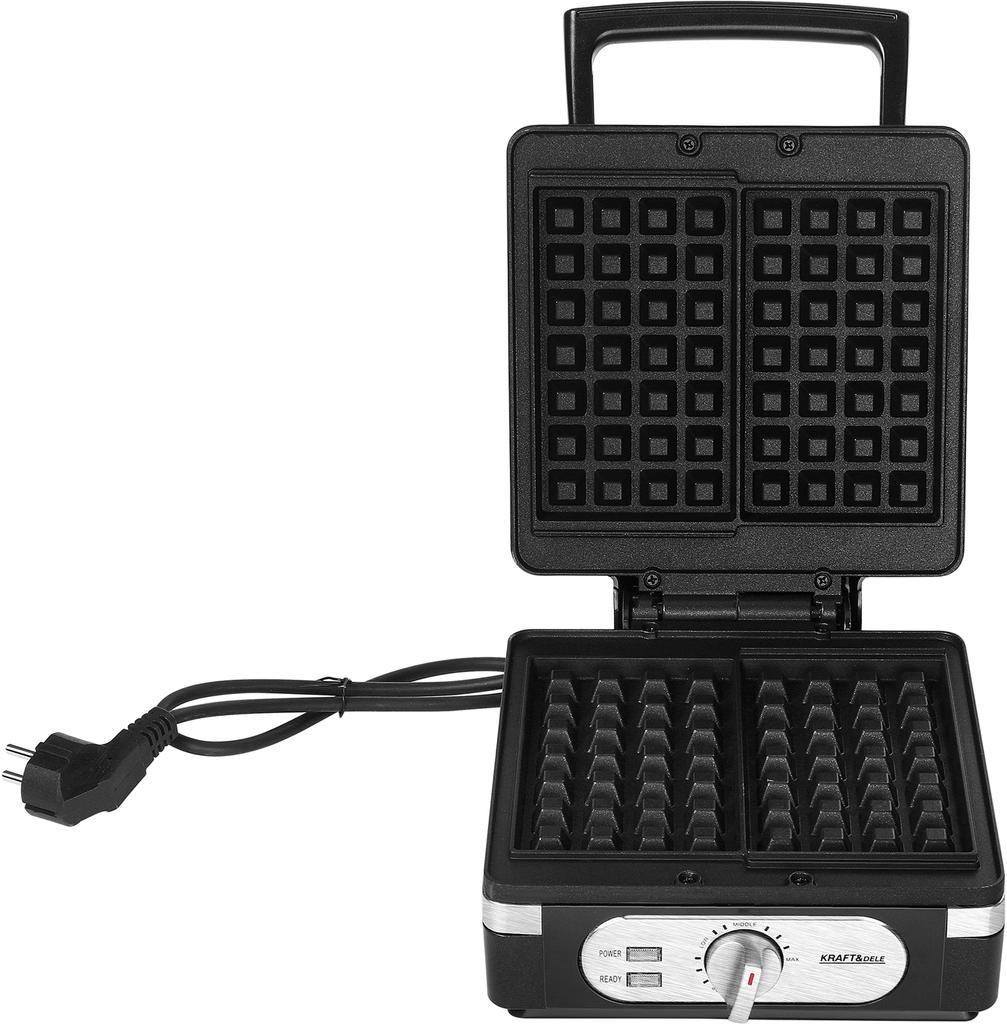Gofrownica 2000W 3-Stopniowa Regulacja | Kraft&Dele