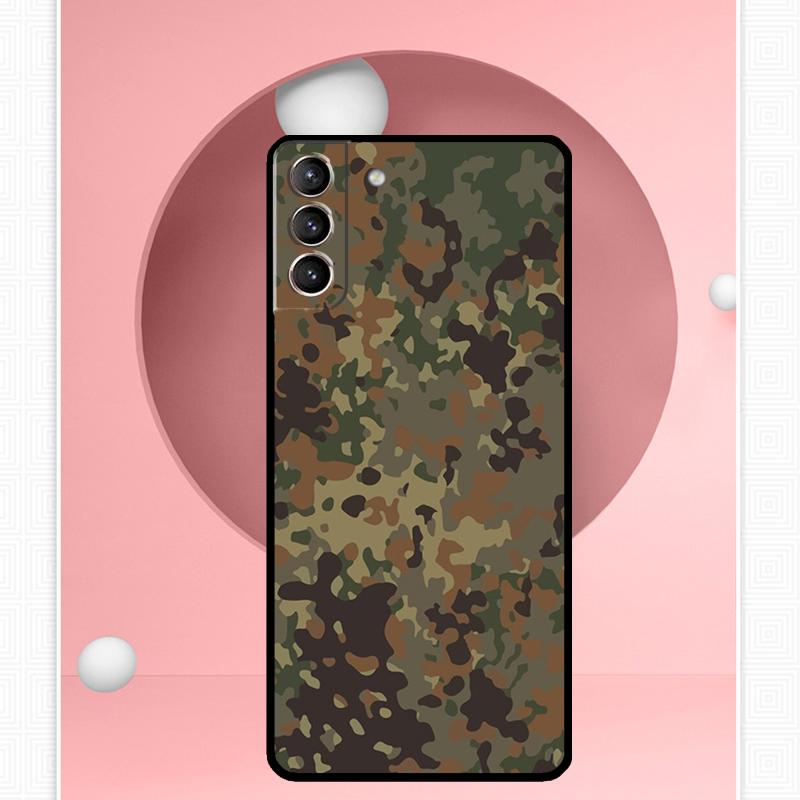 Камуфляжный чехол Flecktarn для Samsung Galaxy S24 S23 S22 Ultra Note 10 Plus Note 20 S9 S10 S20 S21 FE Задняя крышка