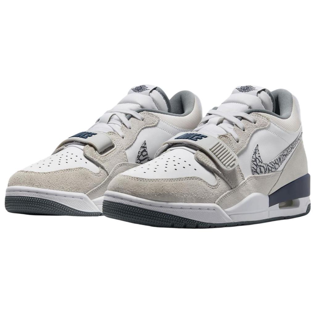 Air Jordan Legacy 312 Low Принт слоновой кожи Свуш Мужские кроссовки Белый Нейтрально-серый Холодный-серый CD7069-124
