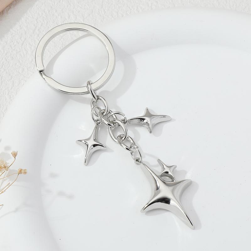 New Star Moon Keychain Pendant, Couple Bag Pendant, Cute Backpack Accessory.