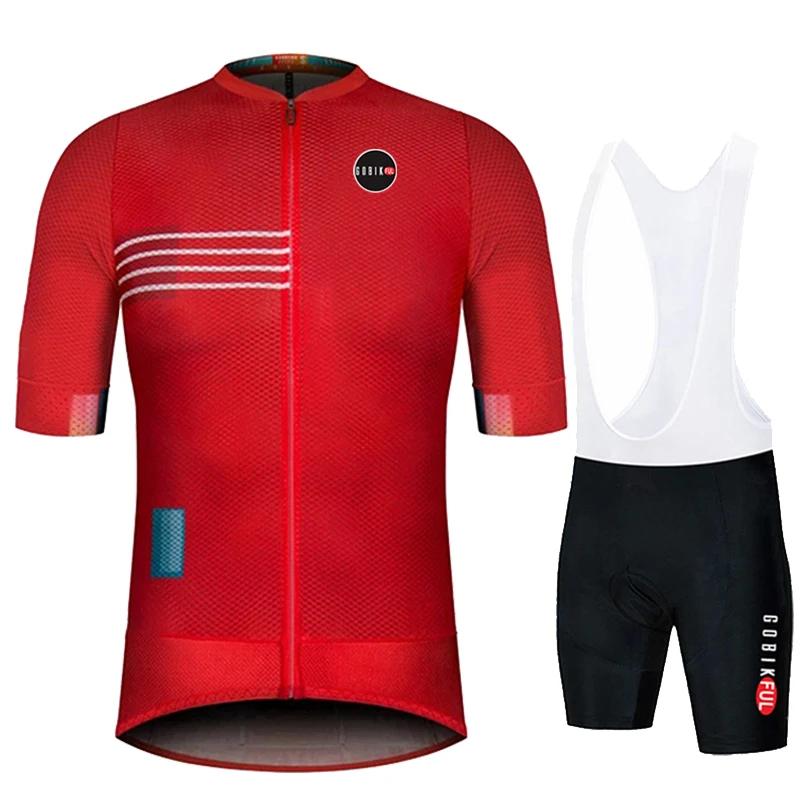 Gobikful  Men Summer Cycling Clothing Road Bike Shirts Suit Bicycle Bib Shorts MTB Ropa Ciclismo Maillot 2026 Summer Breathable Cycling Suit Set