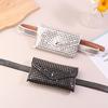  Luxury Rivet Waist Bag Pu Leather Chest Bag Trendy Punk Fanny Small Belt Bag Phone Bags Purse For Women Girls Gifts