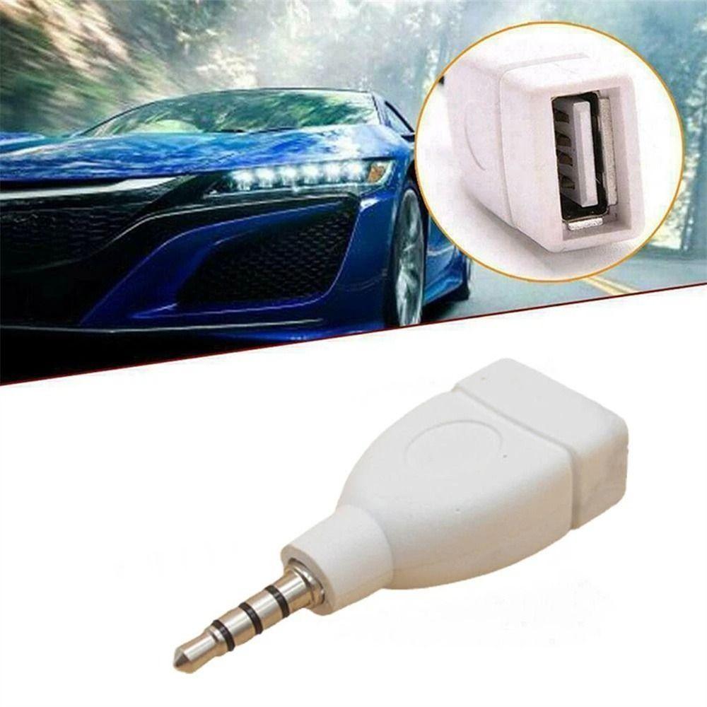 Female USB 2.0 3.5mm Male Car Audio Adapter Audio Converter Adapter AUX Audio Plug Audio Converter
