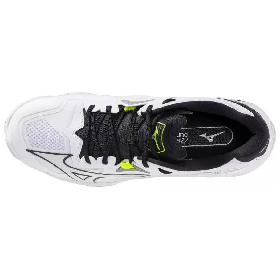 Mizuno Кроссовки Wave Lightning Z Нескользящие Устойчивые к истиранию Низкие Тренировочные Унисекс Белый V1GA240051
