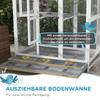 Wooden Birdcage with 4 Perches, Asphalt Roof, Waterproof, 112 x 68 x 154 cm