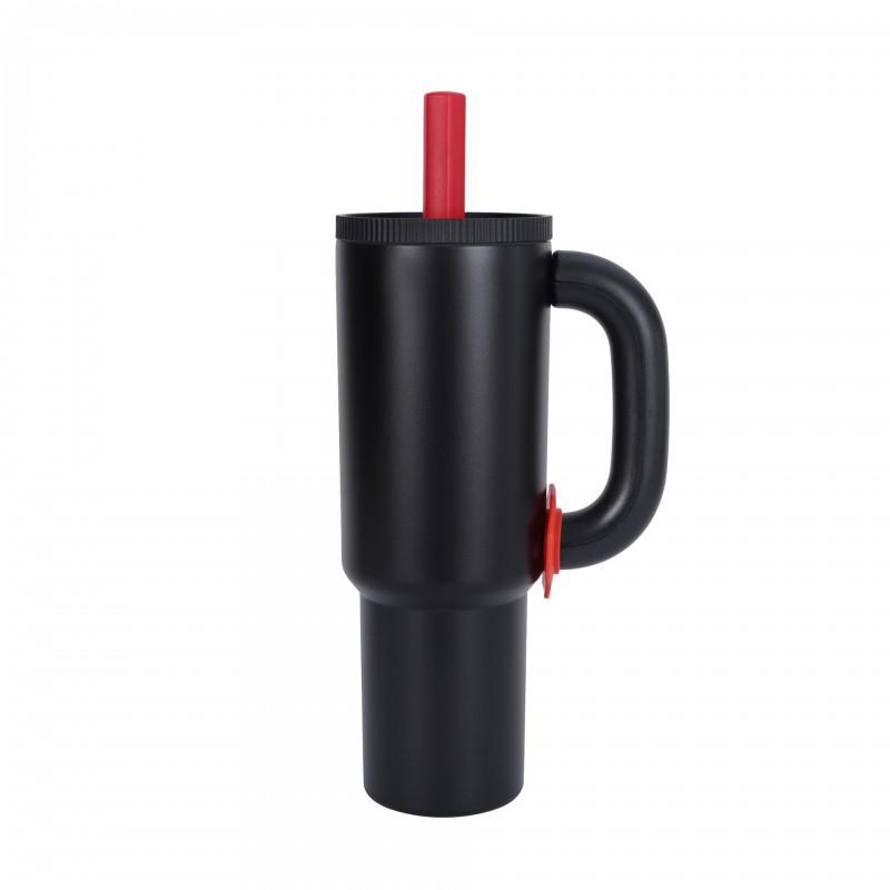 40oz Stainless Steel Insulated Travel Mug With Handle Vacuum Thermos Car Office Outdoor Use