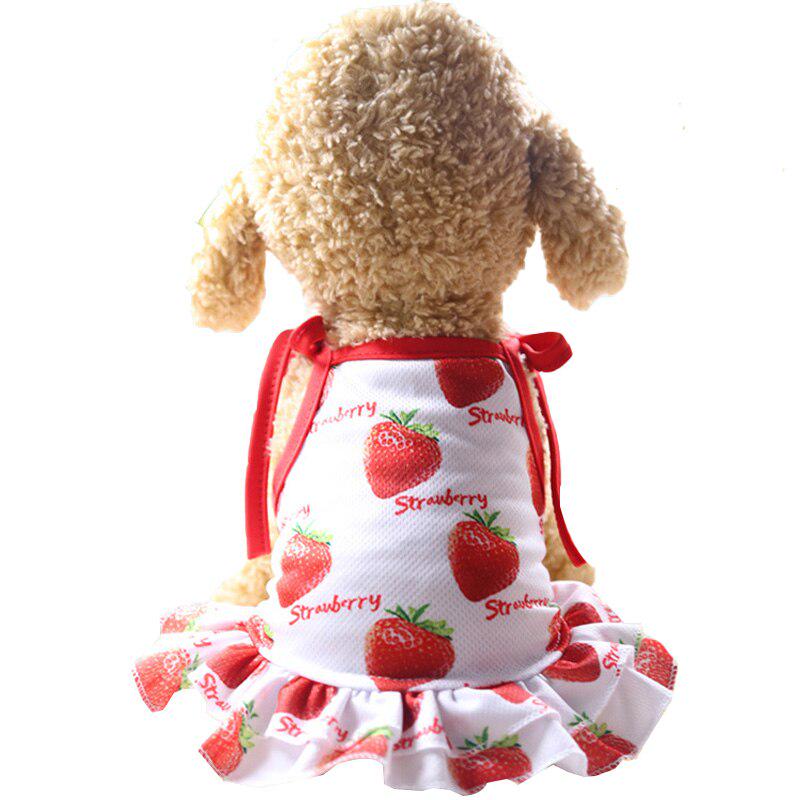 Летняя модная майка или платье с оборками с фруктовыми принтами на выбор для собак