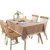 Modern Simple Solid Color Cotton Washed Cotton Fringed Coffee Table Tablecloth Dining Table Cloth