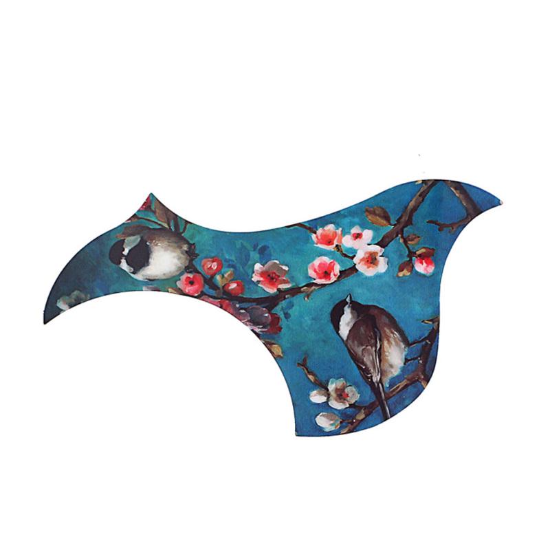 Универсальная накладка на акустическую гитару Folk Pickguard с рисунком Love Bird, наклейка на гитару 40-41 дюйм