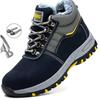 Зимние ботинки мужские со стальным носком защитные ботинки рабочая обувь мужские рабочие ботинки с защитой от проколов плюшевые теплые защитные ботинки мужские