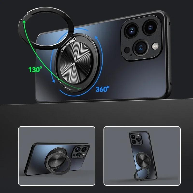 Матовый твердый ПК противоударный чехол для POCO F7 Pro X7 Pro F7 Ultra M7 Pro с магнитной подставкой-держателем, чехол-бампер для телефона для Redmi Turbo 4 Pro