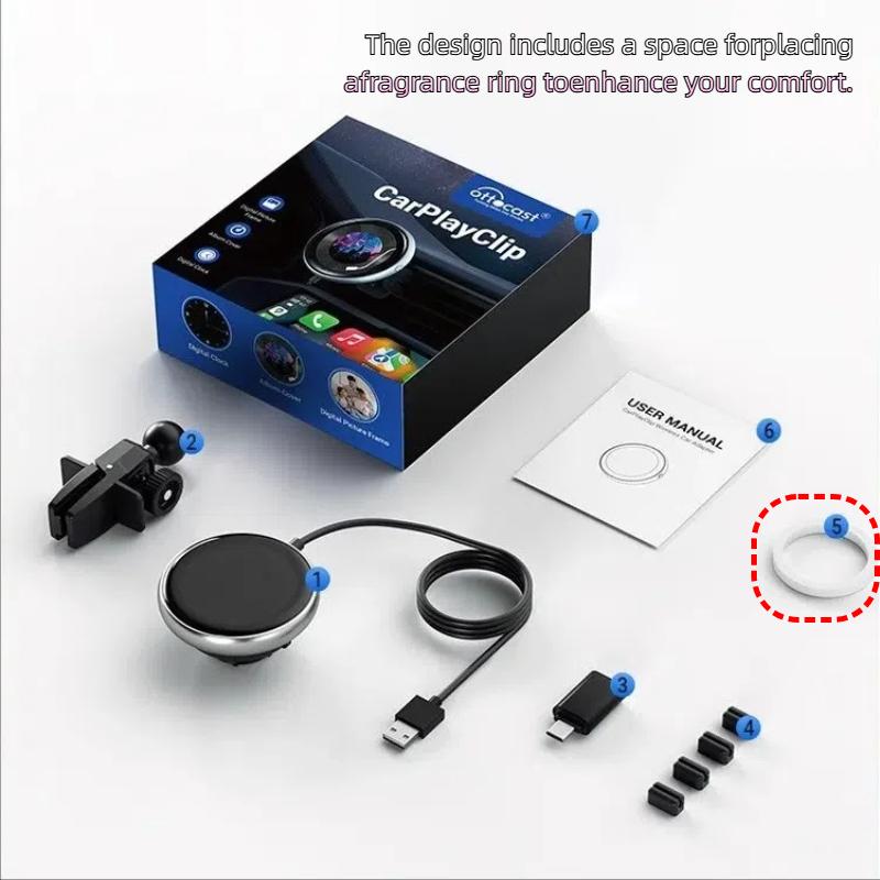Беспроводной адаптер CarPlay для автомобилей с заводским проводным CarPlay, Plug-and-Play для Fire TV Stick и Google TV Stick