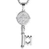 Религиозная подвеска-медаль с ключом Святого Бенедикта 5 Llave Con Medalla De San Benito Tono 5 Pulgadas из нержавеющей стали