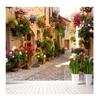 Обои Цветок Европейский Вид Улицы 3d Настенные Росписи Фотообои Домашний Декор Гостиная Диван Фреска