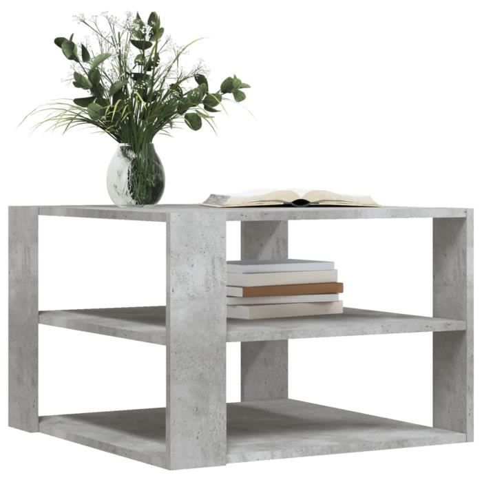 VidaXL Coffee Table Concrete Grey 59.5x59.5x40 Cm Engineered Wood 834249