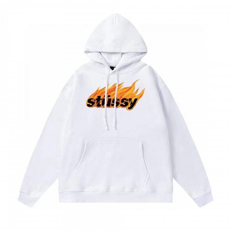 Худи Stu Streetwear Зимняя теплая хлопковая толстовка на флисе с принтом букв Свободный крой Мужская