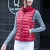 Женский легкий пуховый жилет Женский большого размера Приталенный Короткий Осенне-зимний жилет Новинка Портативный Мини-жилет