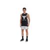Under Armour Project UA Project Rock Letter Logo Print Training Sleeveless T-Shirt Men Tops Black 1373787-004