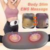 EMS Abdominal Slim Massager Electric Waist Trainer Fat Cellulite Burner Belt Heating Muscle Massage Slimming Pulse Weight Loss