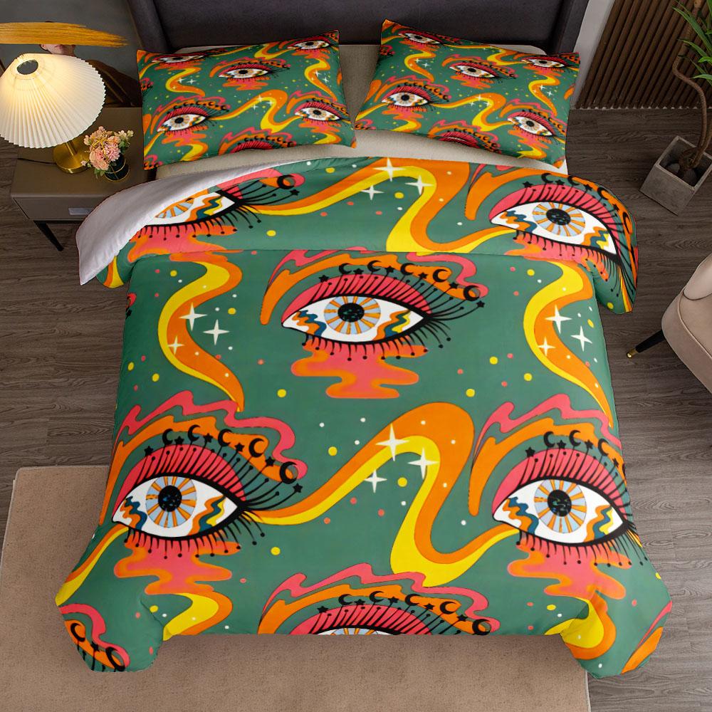 Space Eye Duvet Cover Set UK Single Double Queen US Twin Full King Size  Bed Linen Set