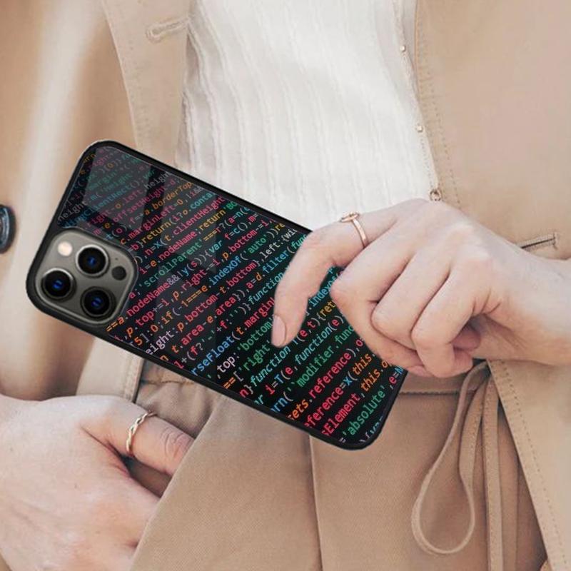 The Code design programmer Magnetic Phone Case For APPLE iPhone 17 Air 16 14 13 12 Pro Max 15 Plus Wireless Charge MagSafe Cover
