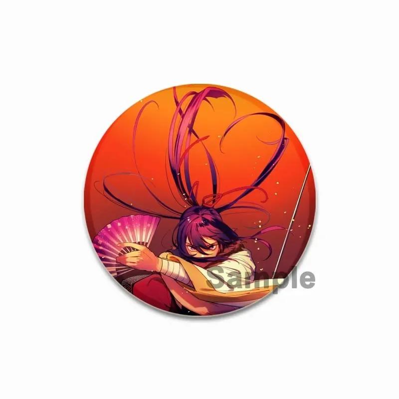 32/44/58MM Tinplate Brooch Ensemble Stars SOUMA KANZAKI Round Pins Cute Cartoon Badge for Backpacks Clothing Accesoory Jewelry