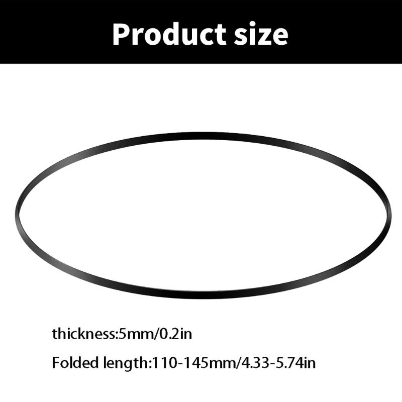 Набор из 50 штук приводных ремней для кассетных магнитофонов, резиновые ремни для магнитофонов, ширина 5 мм, сложенные 110-145 мм