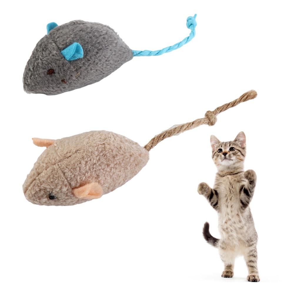 Цветной Забавный Интерактивный для Котенка Плюшевые Кошки Тренировочная Игрушка Игрушка с Кошачьей Мятой Имитация Мыши Поддельные Мыши