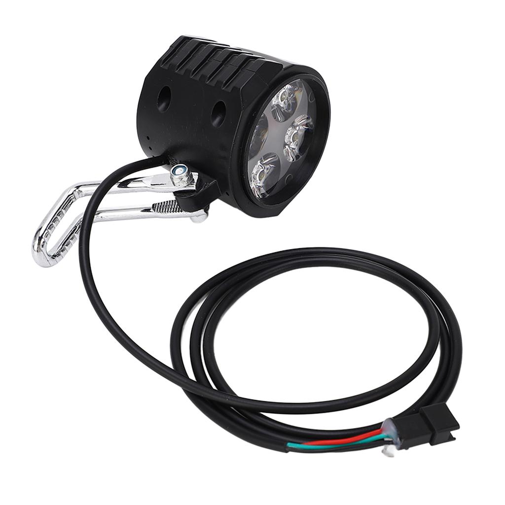 10 Inch Electric Scooter Front Light Universal 12‑72V 2 In 1 Electric Bike Horn Headlight for Cycling Accessories