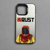 Крутой чехол для телефона R-RUST для iPhone 16 15 14 13 12 11 Pro Max Черный Матовый Разноцветный Лазерный Металлик Аврора