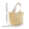 Casual Rattan Women's Handbag Summer Beach Straw Bag Woven Handbag Large Capacity Ladies Travel Bag