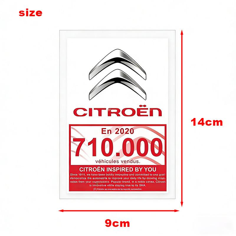 Car Front Windshield Static Sticker Waterproof Static Decal For Citroen C2 C3 C4 C5 DS3 DS4 DS5 DS7 Xsara Berlingo Saxo Picasso