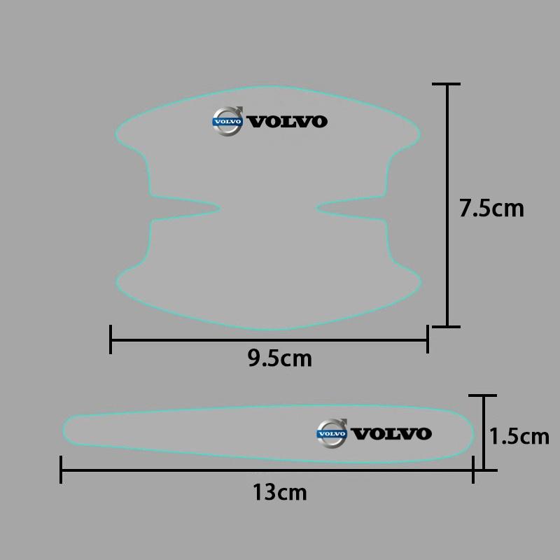 Transparent Car Door Handle Bowl Sticker Anti-collision Strip for Volvo XC40 V40 XC90 V90 V60 XC60 S80 S60 S90 C40 V70