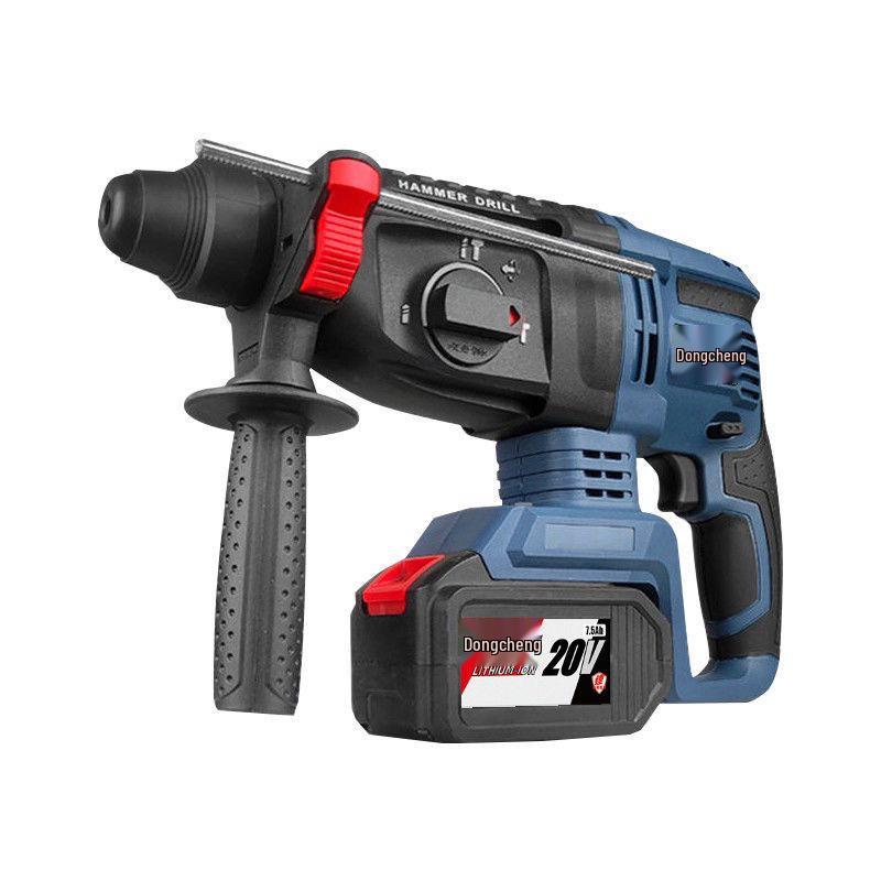 Бесщеточный электроинструмент Dongcheng: Перезаряжаемый литиевый аккумуляторный молоток, электродрель, гайковерт и угловая шлифмашина.